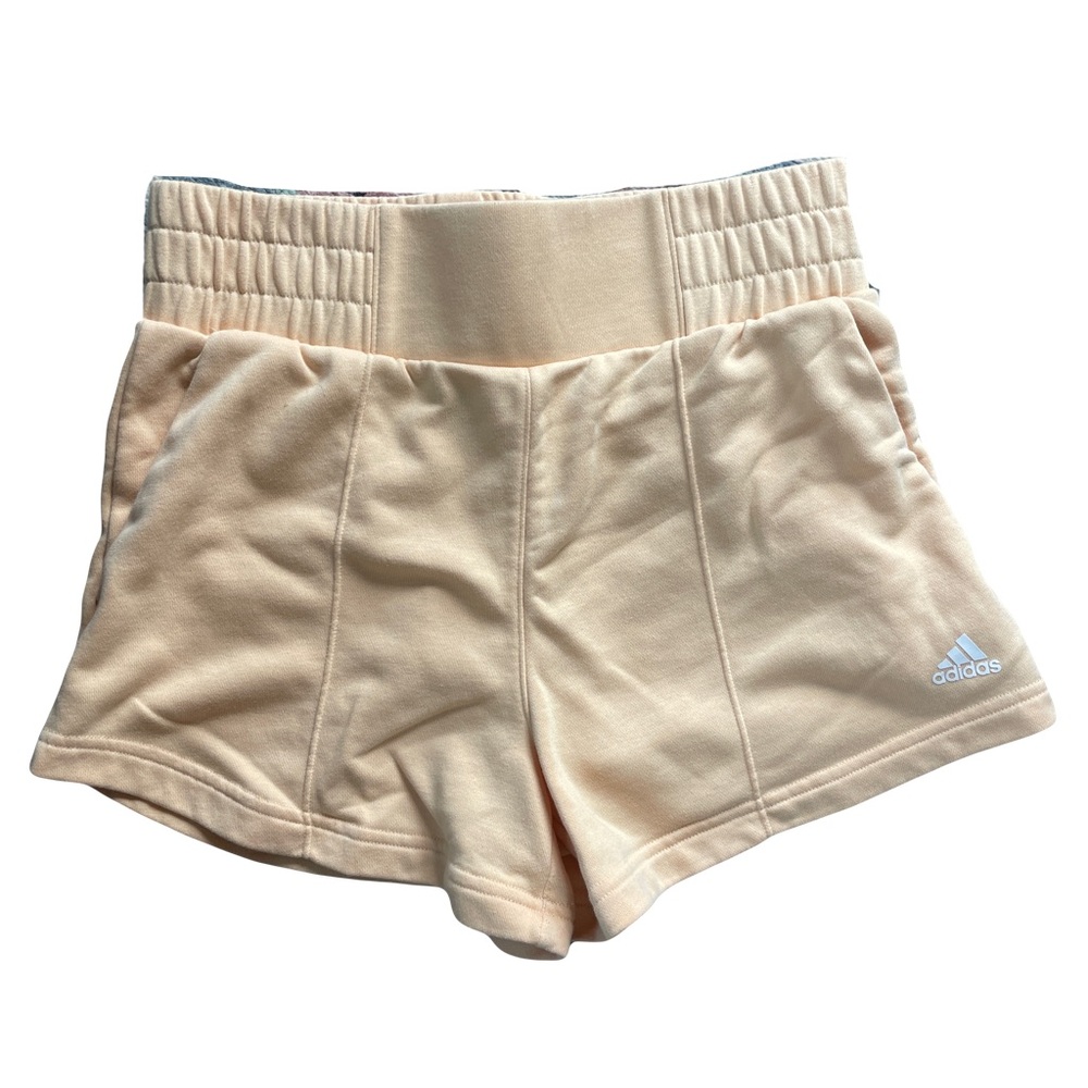 High Waisted Pastel Adidas Hyperglam French Terry Sweat Shorts